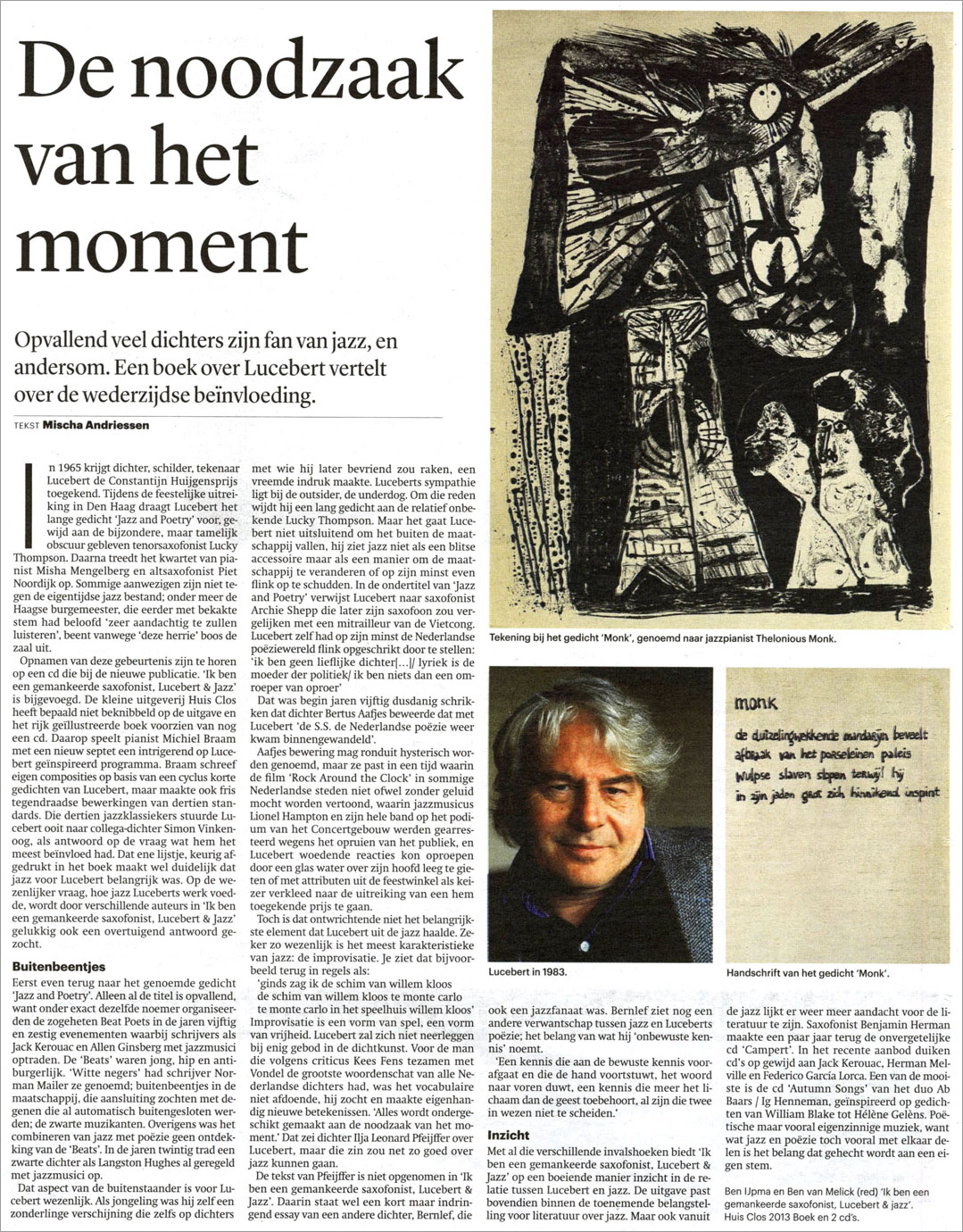 Trouw over Lucebert