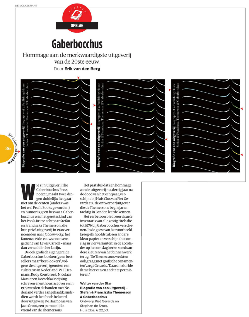 Volkskrant over Gaberbocchus